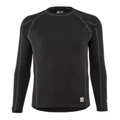 Men's Carhartt Force Heavyweight Synthetic/Wool-Blend Fleece Base Layer Crewneck Top