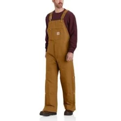 Carhartt Loose Fit Firm Duck Insulated Bib