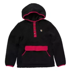 Girls' Carhartt 1/4 Snap Pullover Hoodie