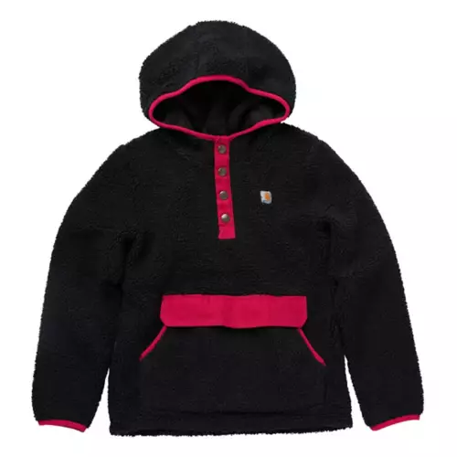 Girls' Carhartt 1/4 Snap Pullover Hoodie
