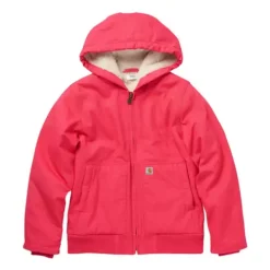 Girls' Carhartt Canvas Insulated Hooded Active Jacket