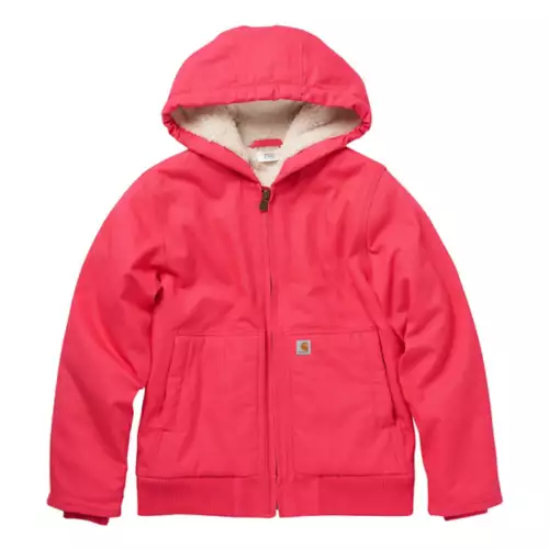 Girls' Carhartt Canvas Insulated Hooded Active Jacket