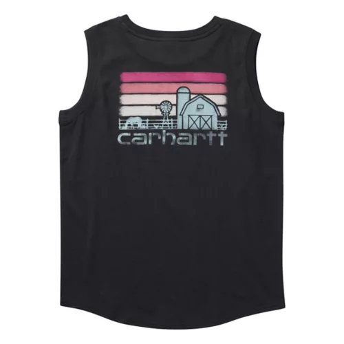 Girls' Carhartt Sunset Farm Tank Top - Image 2