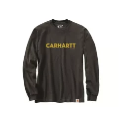 Men's Carhartt Loose Fit Heavyweight Logo Graphic Long-Sleeve Shirt