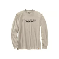 Men's Carhartt Relaxed Fit Heavyweight Long Sleeve Script Graphic T-Shirt