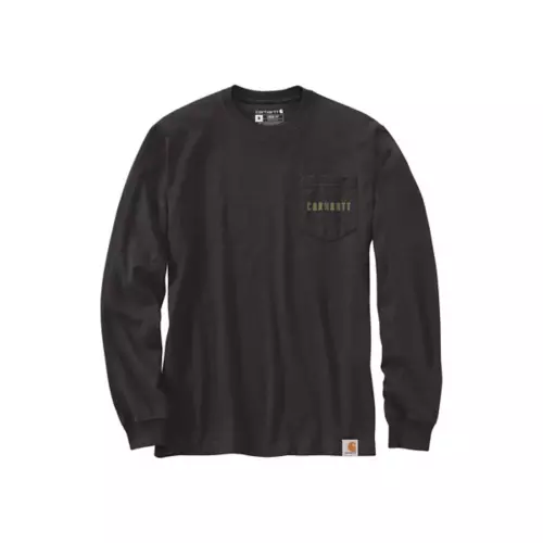 Men's Carhartt Relaxed Fit Heavyweight Pocket Built Tough Graphic Long-Sleeve Shirt - Image 2