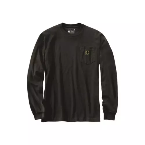 Men's Carhartt Relaxed Fit Heavyweight Long Sleeve Pocket Camo C Graphic T-Shirt