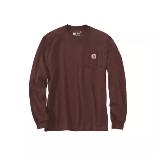 Men's Carhartt Loose Fit Heavyweight Long Sleeve Pocket Logo Graphic T-Shirt