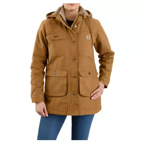 Women's Carhartt Loose Fit Washed Duck Jacket - Image 2
