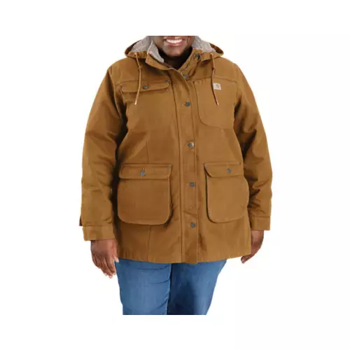 Women's Carhartt Loose Fit Washed Duck Jacket - Image 5