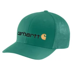 Men's Carhartt Rugged Flex Twill Mesh Back Logo Graphic Flexfit Hat