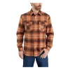 Men's Carhartt Rugged Flex Relaxed Fit Midweight Flannel Snap-Front Shirt