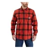 Men's Carhartt Loose Fit Heavyweight Flannel Long-Sleeve Shirt