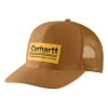 Adult Carhartt Canvas Mesh-Back Outdoors Patch Snapback Hat