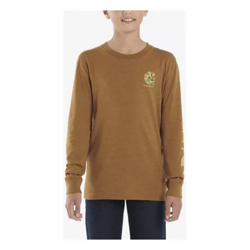Boys' Carhartt Long-Sleeve 50th Logo T-Shirt - Image 3