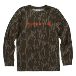 Boys' Carhartt Long Sleeve Crewneck Camo T-Shirt