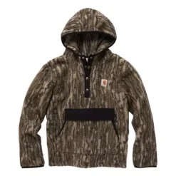 Kids' Carhartt Camo 1/2 Snap 1/4 Snap Hoodie