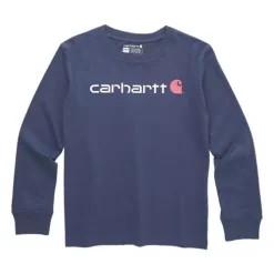 Girls' Carhartt Long-Sleeve Core Logo T-Shirt
