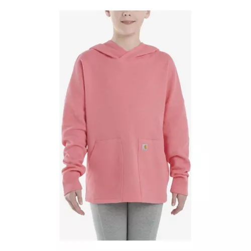 Girls' Carhartt Long-Sleeve Thermal Hooded Shirt Hoodie - Image 3