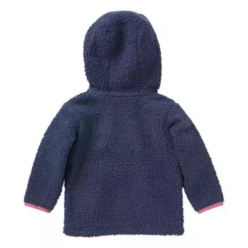 Toddler Girls' Carhartt Fleece Hoodie 1/4 Snap Pullover - Image 2
