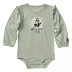 Baby Girls' Carhartt Long-Sleeve Farm Animal Onesie