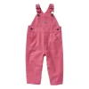 Toddler Girls' Carhartt Washed Canvas Bib Overalls