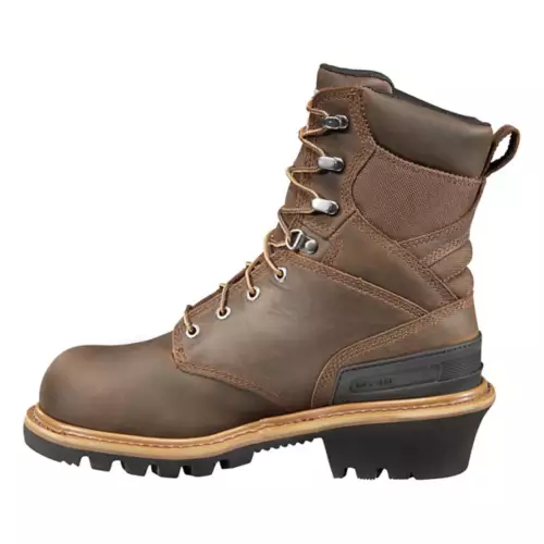Men's Carhartt Logger 8" Composite Toe Waterproof Insulated Work Boots - Image 2