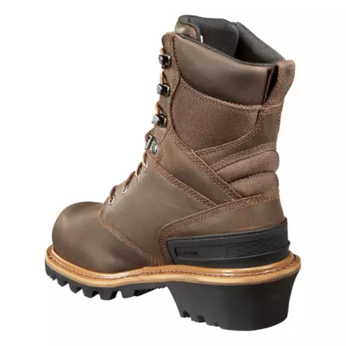 Men's Carhartt Logger 8" Composite Toe Waterproof Insulated Work Boots - Image 3
